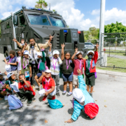 aa class with swat truck Dillard Elementary Career City 5-25-22-605