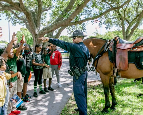 aa ftl mounted with class Dillard Elementary Career City 5-25-22-614